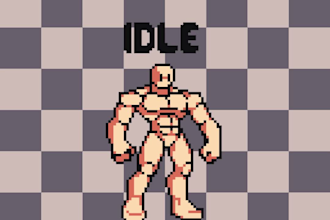 desing pixel art characters and animations