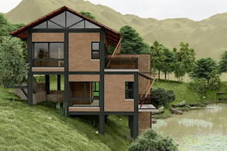 do realistic architecture exterior 3d rendering