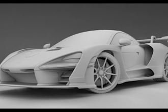 create 3d car modeling for 3d printing and games development
