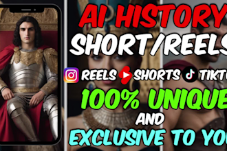 create faceless ai history shorts, reels, tiktok videos