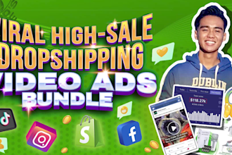 create 5 trending tiktok or fb video ads for  your products
