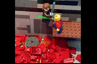 create a professional custom lego stop motion animation