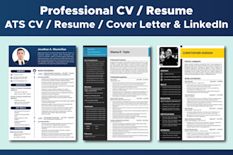 be your CV maker, resume writer, and professional CV designer