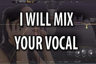professionally clean up and enhance your vocal recording