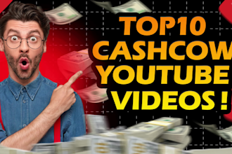 create top 10 cash cow faceless videos and cash cow youtube automation channel