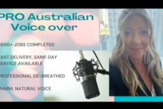 record a genuine, professional australian female voiceover