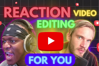 edit your vlogs and reaction videos for youtube