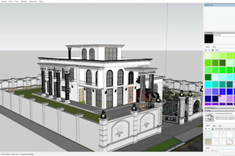 create professional 2d, 3d architectural, detail drawing autocad revit, sketchup