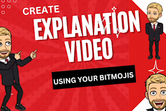 create explanation video or explainer video using your bitmoji for any purpose