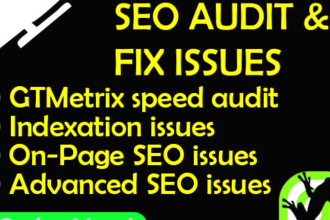 fix technical SEO issues and site audit by screaming frog