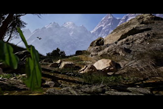 create an environment, level or landscape on unreal engine 5