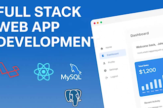 develop a custom full stack web app