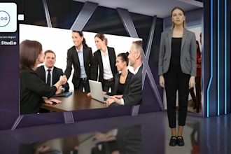 make a professional ai spokesperson video with a human avatar