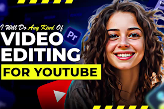 do youtube video editing for automation, cooking, podcast, vlog, faceless videos