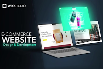 design an interactive wix ecommerce website, wix store, wix shop