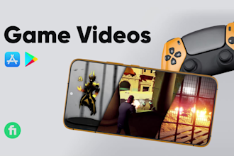 make 2d or 3d mobile video game trailer or ads
