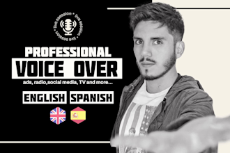 dub or record a professional spanish male voice over