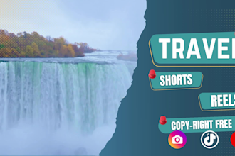 create stunning 1000 travel youtube shorts instagram reels and tiktok videos