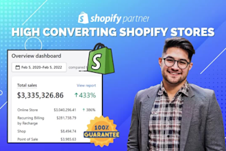 do shopify store design, shopify store redesign, shopify website