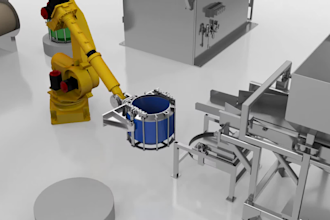 create 3d technical animation for factory machinery and equipment