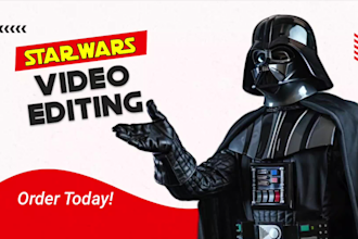 create star wars youtube videos, instagram reels and tiktok