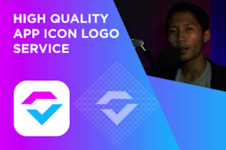 design modern app icon logo