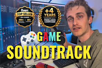 compose videogame soundtrack, game music, retro game sounds, 8 bit, game sfx