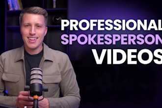 create a professional british spokesperson video for your brand