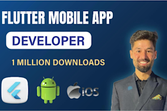 develop flutter android ios mobile app