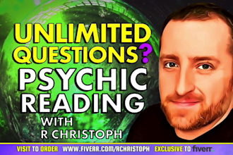 give an unlimited questions psychic reading on video in 24h