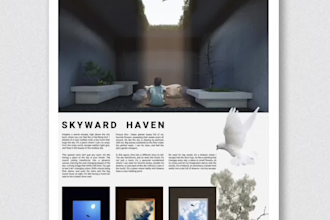 design architectural presentation board or poster