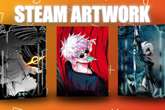 design and animate custom steam profile artwork