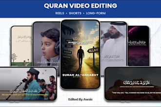 edit professional quran recitation videos reels and shorts