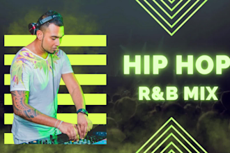 create a professional hip hop rnb and pop dj mixtape