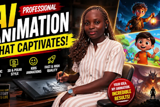 create ai animation, ai kids animated stories, ai 3d cartoon videos