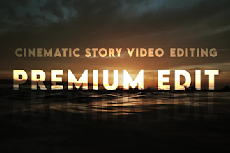 professionally edit your cinematic,sports and promo video