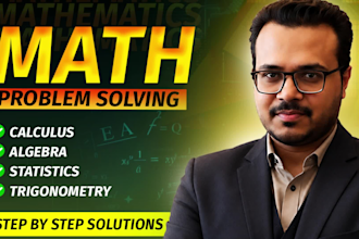 help with mathematics, calculus, algebra and statistics problems