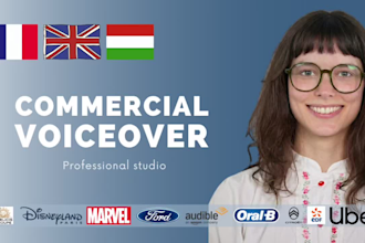 record a female commercial voiceover
