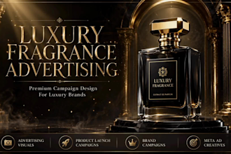 design luxury fragrance advertising campaigns for perfume brands