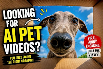 create realistic ai talking pet, object and viral ugc shorts