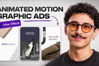 create animated video ads motion graphic for facebook