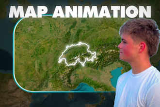 create custom map animation for youtube documentaries