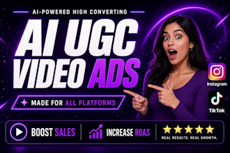 create ai ugc ads, ai ugc video ads, and ai product ads