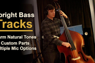 record upright bass or double bass on your song