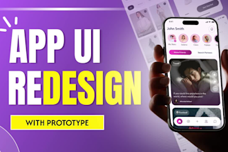 redesign your mobile app UI UX in figma for ios and android