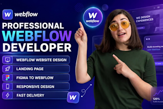 design or redesign a modern website, figma to webflow expert