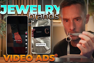 create jewelry brand video ads for ecom shopify facebook