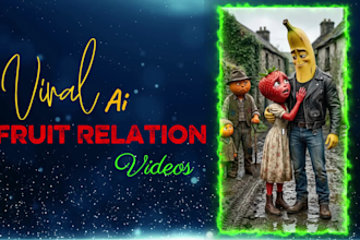 create viral ai fruit story videos for tiktok, youtube and instagram