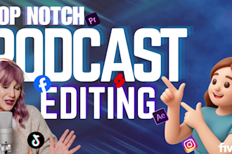 podcast video editing quick delivery