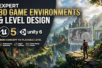 design optimised 3d environments in unreal engine